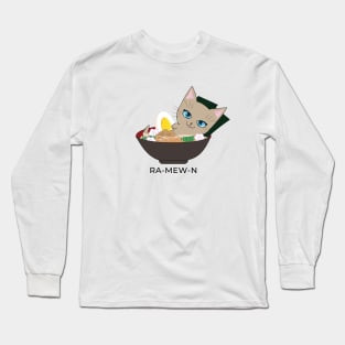 Ramen Cat Long Sleeve T-Shirt